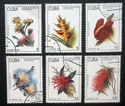 6Cuba   Sc# 3515-3520  FLOWERS of CIENFUEGOS tropical Complete set of 6  1993