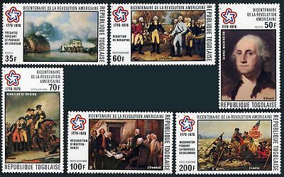 Togo 924-925,C270-C273a,MNH.Mi1144-1149,Bl.103A. USA-200,1976.Paintings:Trumbull