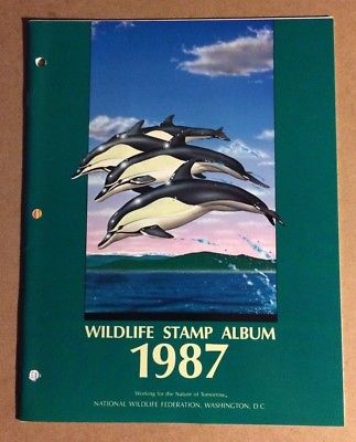 1987 WILDLIFE CONSERVATION STAMP ALBUM BOOKLET