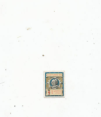 MISC 952  CINDERELLA POSTER STAMP REKLAMEMARKEN ITALY POPE X111 1895