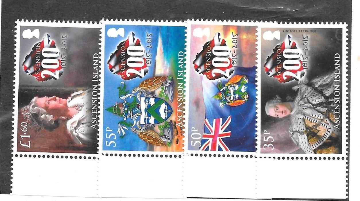 ASCENSION Sc 1145-8 NH issue of 2015 - 200YRS OF ISLAND