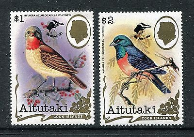 Aitutaki 452-453, MNH, Birds, Ornithological Congress New Zealand, 1990. x29017