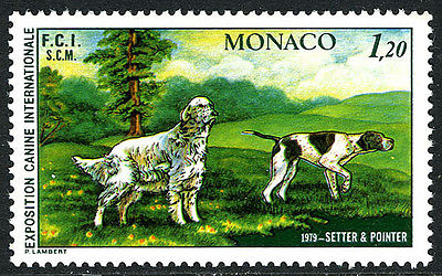 Monaco 1199, MNH. Dog Show. Setter and pointer, 1979