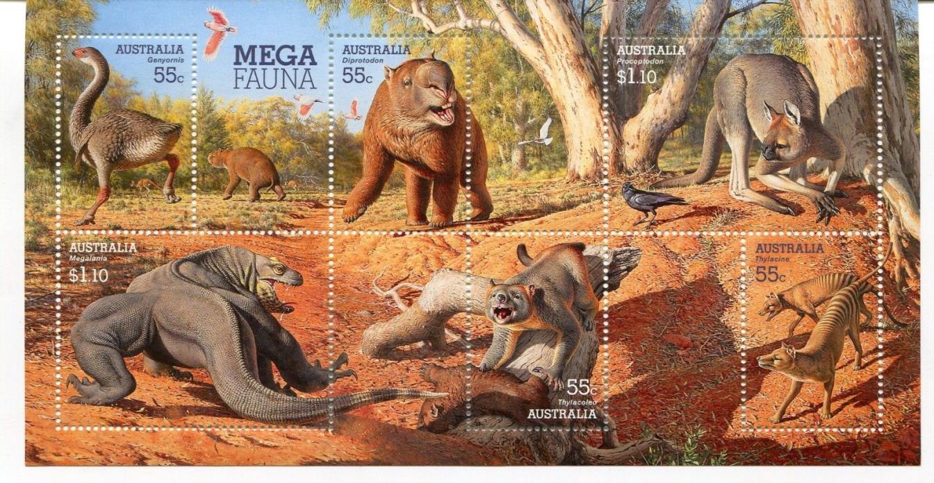 Australia 2008 Scott 2980c Mega Fauna Sheet, NH