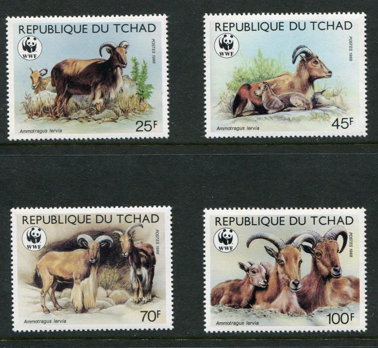 Chad Scott 574-77, Sheep Set of 4, WWF 1988, NH