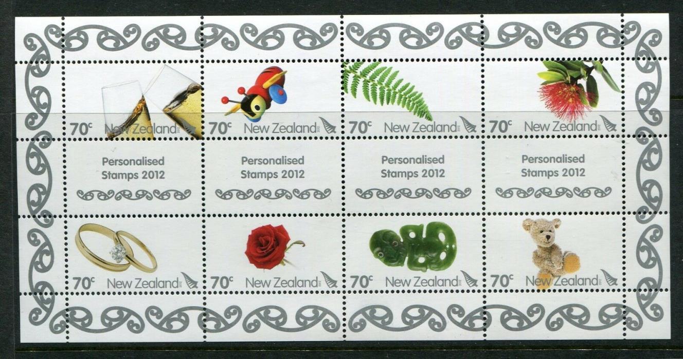 New Zealand 2012 Scott 2412 Gifts Greetings Flowers Ring Bear Fern NH
