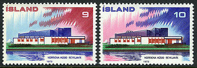 Iceland 454-455, MNH.Nordic postal cooperation, centenary, 1973