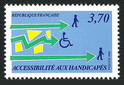 France 2114, MNH. Aid to Handicapped, 1988