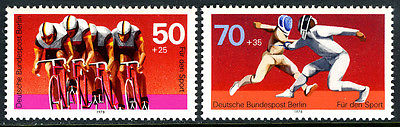 Germany-Berlin 9NB146-9NB147, MNH. Sport. Bicycling, Fencing, 1978
