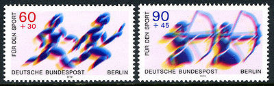 Germany-Berlin 9NB157-9NB158, MNH. Sport. Runners, Archers, 1979