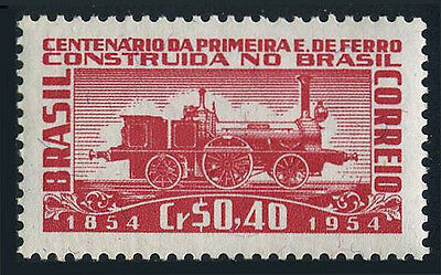 Brazil 781, MNH. 1st railroad engine built in Brazil, centenary. Locomotive,1954