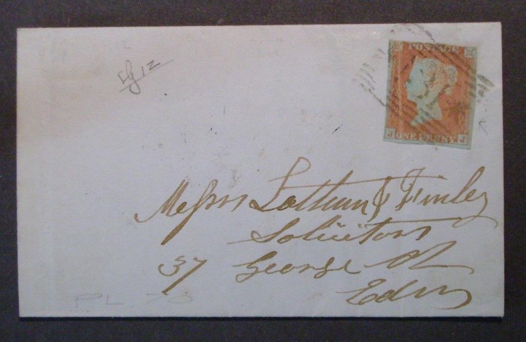 1848  Scottish letter from The William Lawrie Estate to The Lathum Family  F/VF