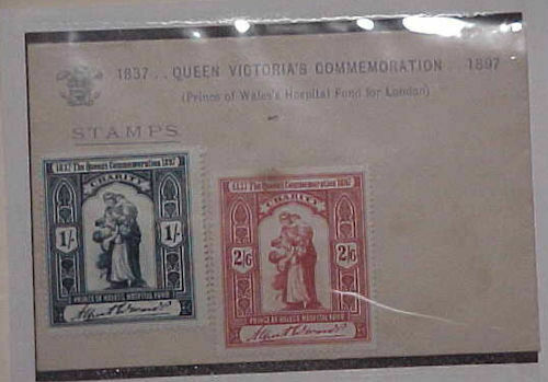 GREAT BRITAIN  1897 UNUSED SEALS ON HOSPITAL COVER