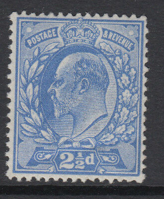 SG 283  2 1/2d  Bright Blue M18 (2)  unmounted mint , horizontal gum bend noted.