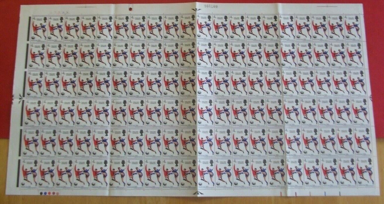 GB MNH COMPLETE FULL SHEET OF 120 STAMPS S.G.700 1966 ENGLAND WINNERS WORLD CUP