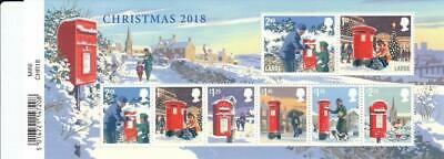 GB 2018 CHRISTMAS MINIATURE STAMP SHEET MS 4162 MINT STAMP WITH BAR CODE