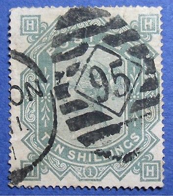 1878 GREAT BRITAIN 10S SCOTT# 74 S.G.# 128 USED                        CS04132
