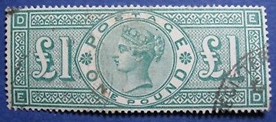1891 GREAT BRITAIN 1L SCOTT# 124 S.G.# 212 USED                        CS04148