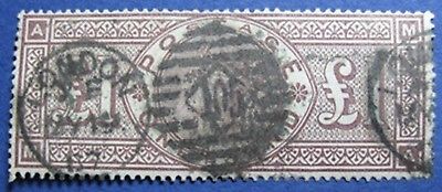 1884 GREAT BRITAIN 1L SCOTT# 110 S.G.# 185 USED CS04147