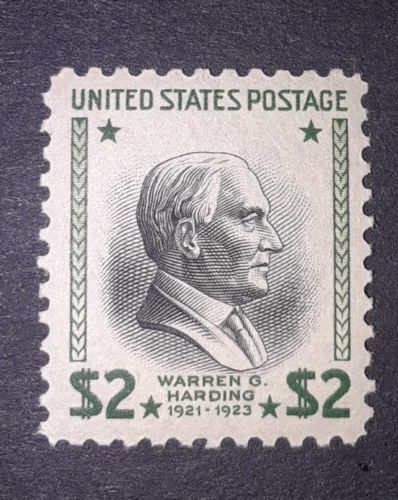 Travelstamps: 1938 U.S. MINT, Sc #833, mogh $2.00 HARDING, EXCELLENT CENTERING