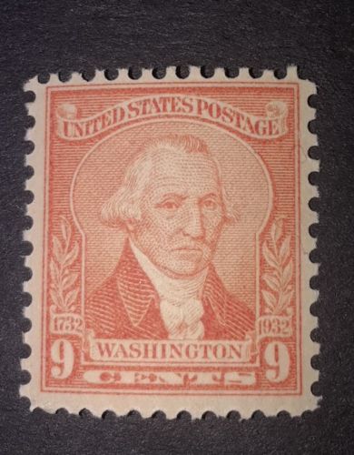 Travelstamps: 1932 US Stamps Scott # 714, mint, og, mnh, Washington Bicentennial