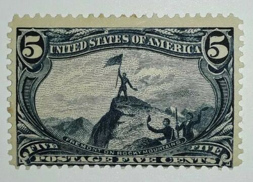 Travelstamps: 1898 US Stamps Scott # 288 Rocky Mountains, mint, og, light hinge