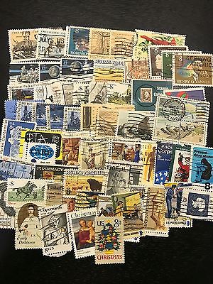 USA 1971-1973 : 60 used stamps