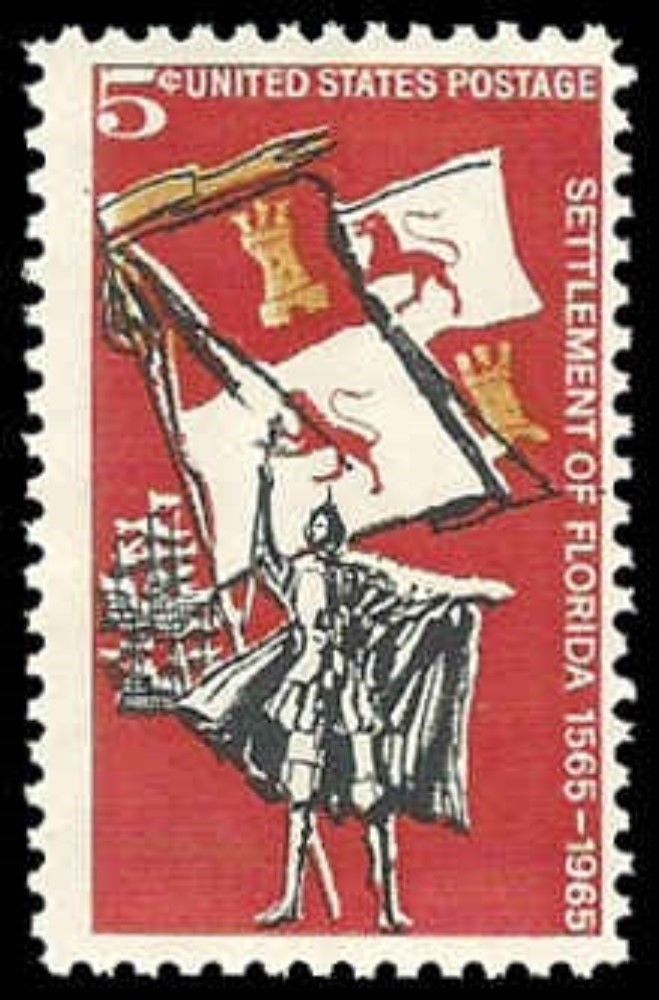 US #1271 5c 400th Anniv. of Florida, 1965, MNH, (PCB-1)