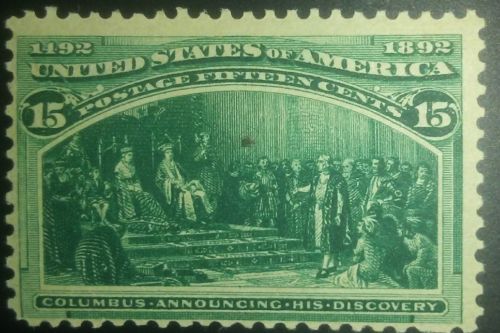 Travelstamps: 1893 US Scott# 238 MINT/F- VF/NH with FRESH Orig Gum ! SCV $600.00