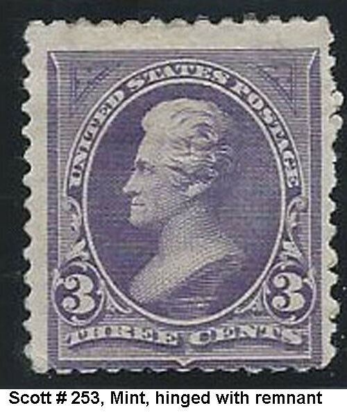 (468) US stamp From 1894 Scott# 253, Mint,  Nice stamp