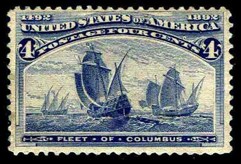 US.#233 .04c  Columbian Expo Issue of 1893 - OGLH - VF - CV$55.00 (ESP#0623)