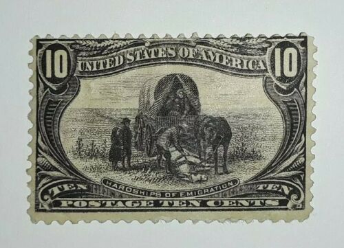 Travelstamps:1898 US Stamps Scott #290 Hardships Of Emigration 10c Mint Dist Gum