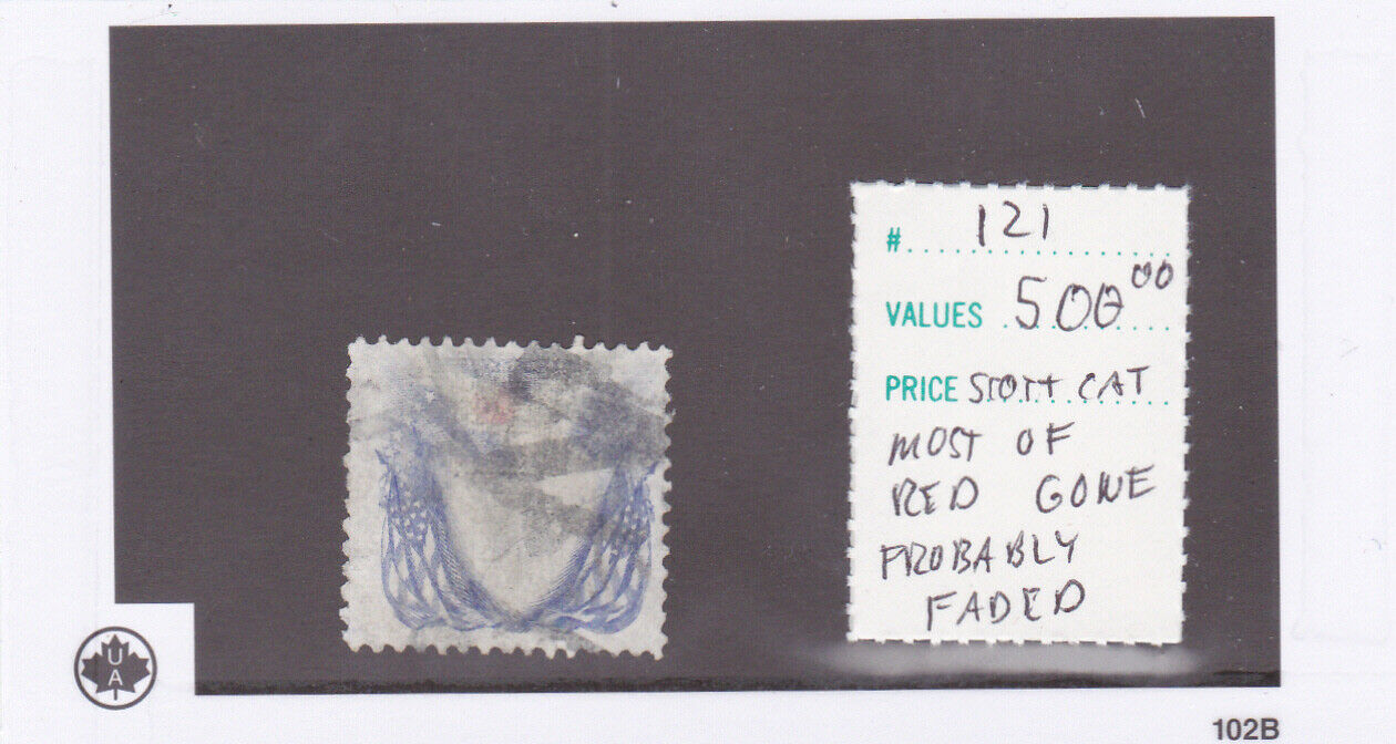 US # 121 - USED STAMP - MAX COMBINED SHIPPING COST IS 1.00