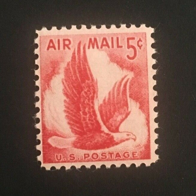 US Scott #C50 - 5c Air Mail Eagle Single MNHOG 1958