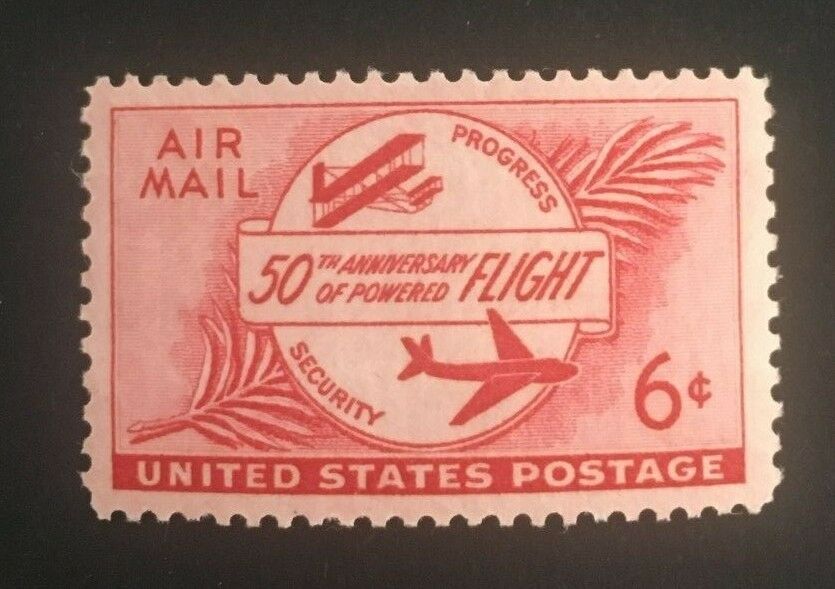US Scott #C47 - 6c Powered Flight Single MNHOG 1953