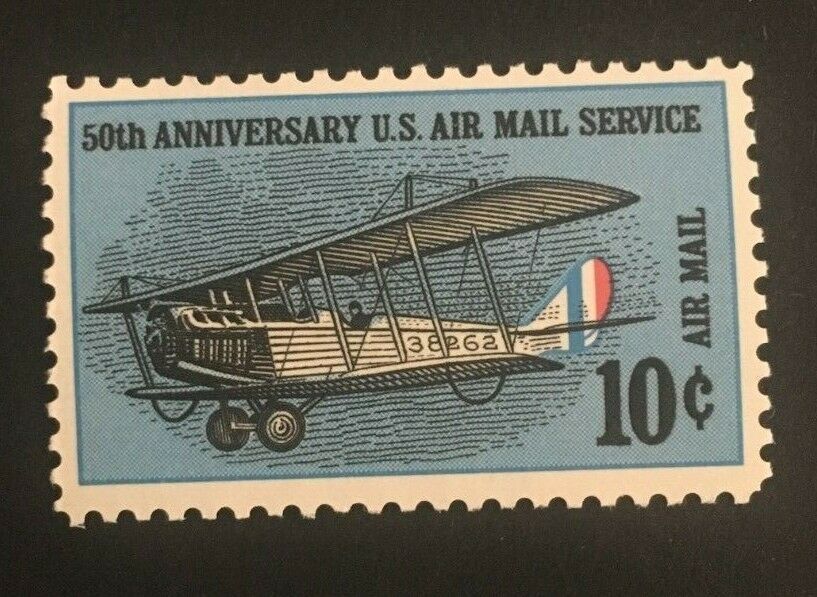US Scott #C74 - 10c US Air Mail Service Single MNHOG 1968