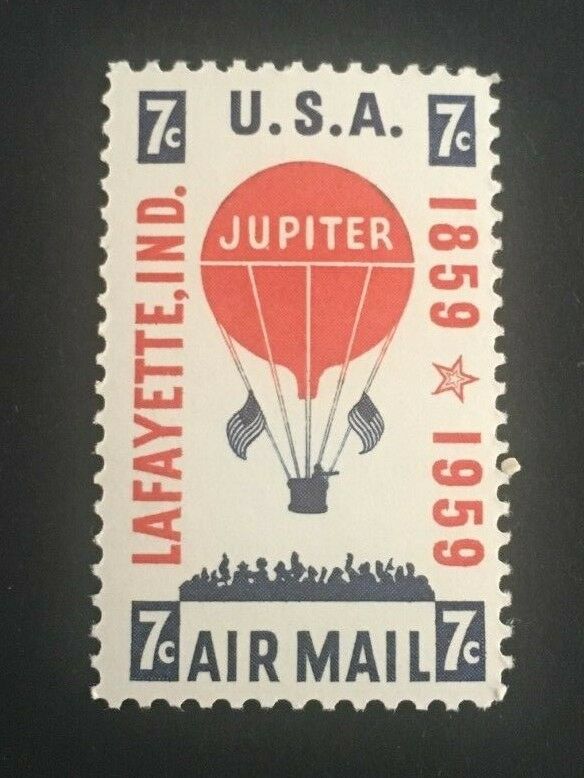 US Scott #C54 - 7c Balloon Jupiter Single MNHOG 1959