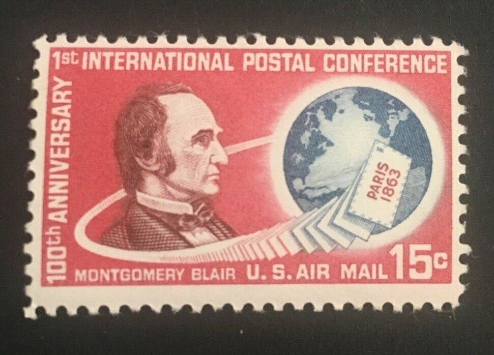 US Scott #C66 - 15c Montgomery Blair Single MNHOG 1963