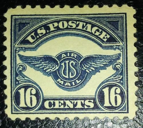 Travelstamps: 1923 US SC #C5 16 cent airmail stamp , mint, og hinged see scans