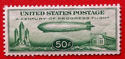 1933 US Airmail #C18 50c Century of Progress Issue MNH/O.G  XF Well Centered