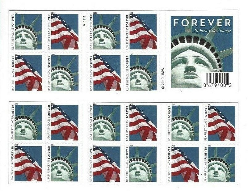 Scott #4563-64 --LADY LIBERTY/FLAG --- FOREVER  Bklt of 20 stamps MNH V11111