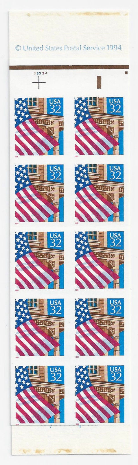 2916b BK225 RARE IMPERF ERROR Booklet of 10 PO Fresh Mint NH