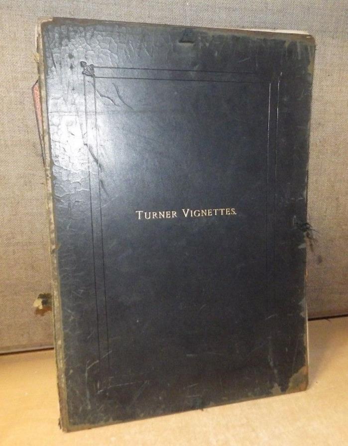 LOT OF 28 ANTIQUE TURNER ESSAY VIGNETTES (BLACK) ON BOARD ALL SIGNED ORIGINAL