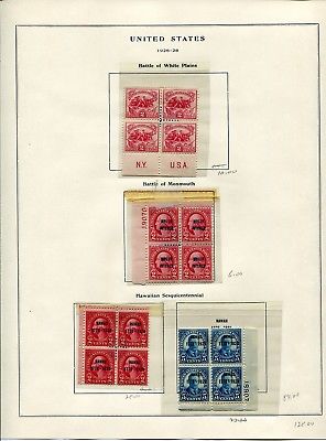 U.S. Estate Block & Plate Block Collection 1909-1963