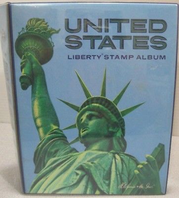 United States Liberty stamp album with huge lot of stamps H E Harris stamp book
