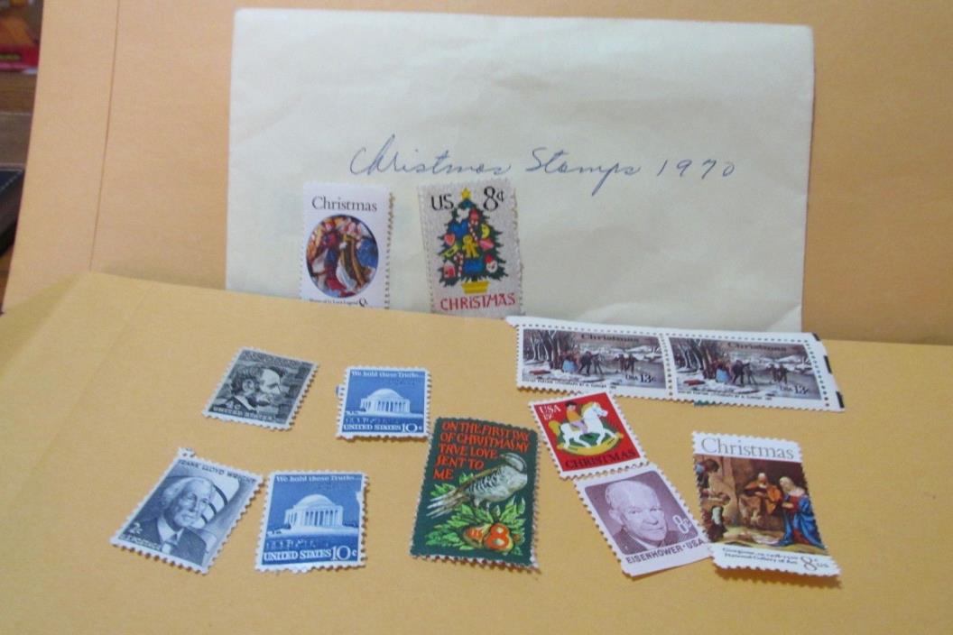 USED STAMPS FROM THE 50s,60s, &70s. SOME UNUSED