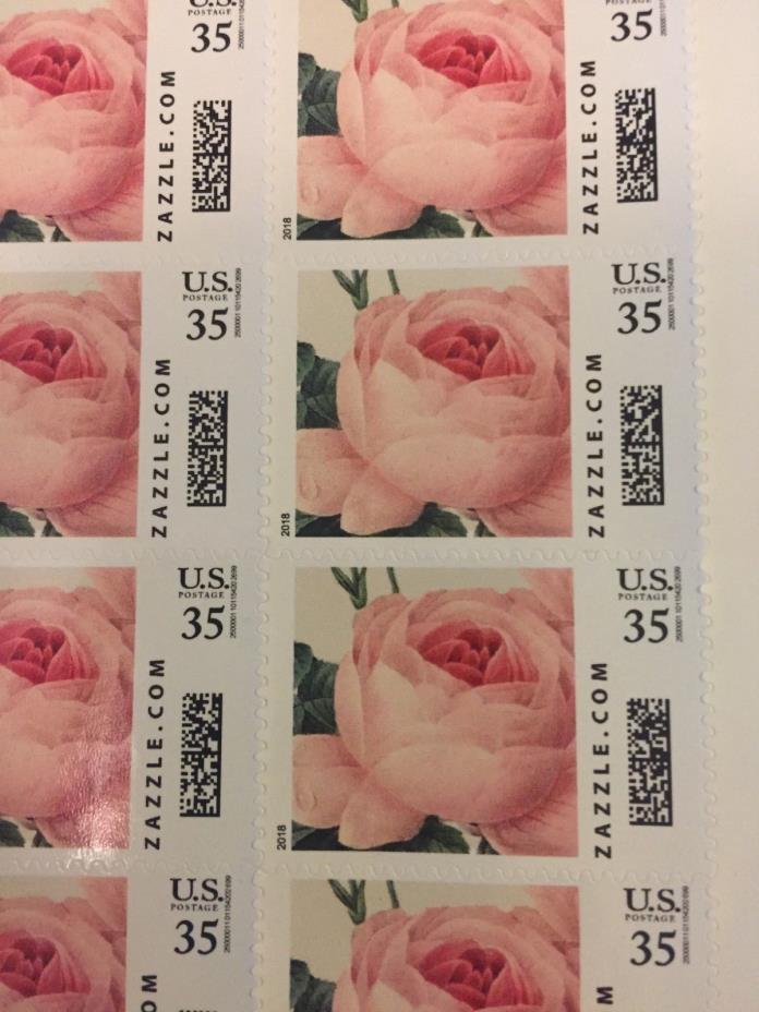 Wedding Floral Postcard Stamps - 89 Total