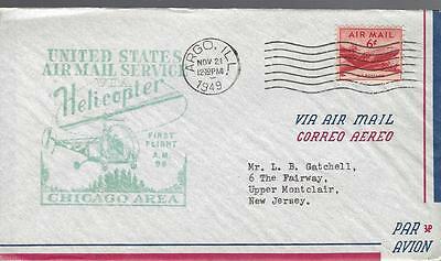 United States airmail service Chicago Area 11.2.49