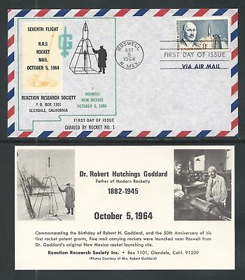 1964 US rocket mail RRS Goddard Roswell #1 - 60C1a