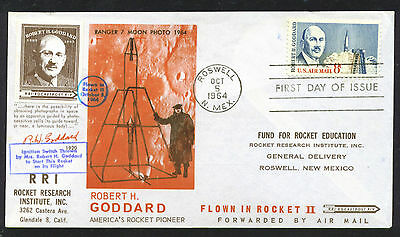 1964 US rocket mail RRI Goddard FDC Roswell #2 EZ 59C2a